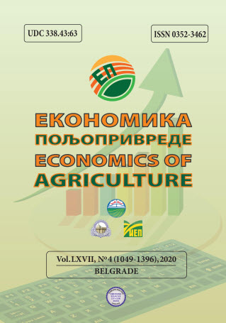 					View Vol. 67 No. 4 (2020): Economics of Agriculture
				