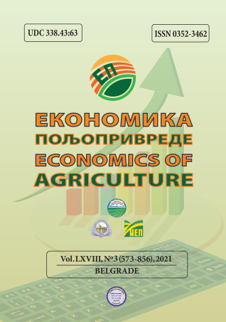 					View Vol. 68 No. 3 (2021): Economics of Agriculture
				