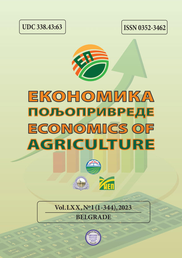 					View Vol. 70 No. 1 (2023): Economics of Agriculture
				