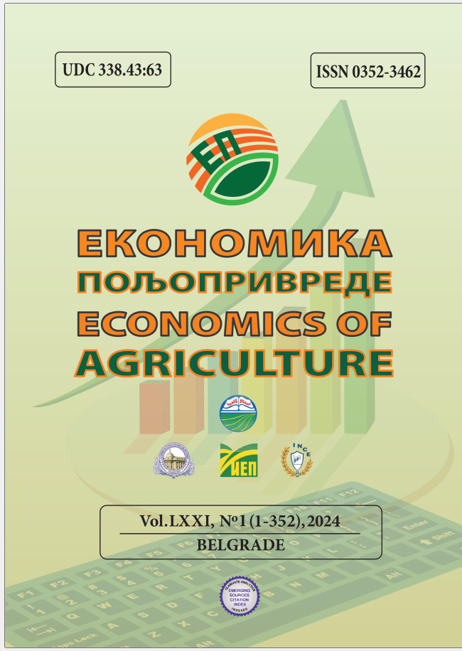					View Vol. 71 No. 1 (2024): Economics of Agriculture
				